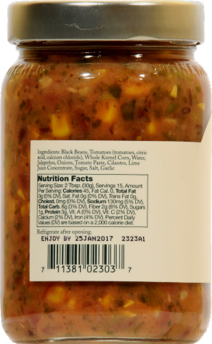 Stonewall Kitchen Black Bean Salsa Perspective: back