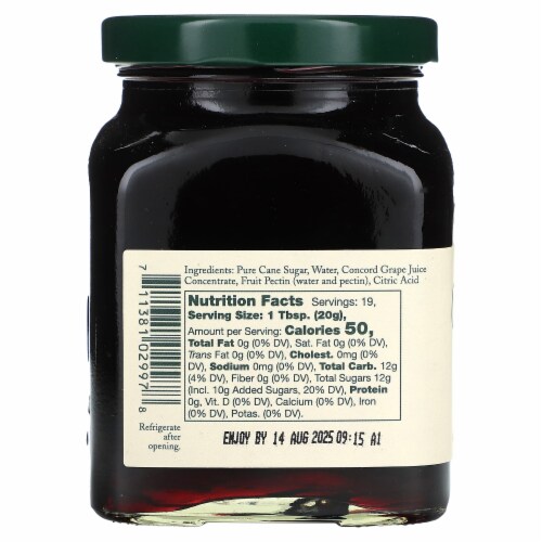 Stonewall Kitchen Concord Grape Jelly Perspective: back
