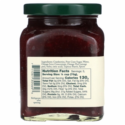 Stonewall Kitchen New England Cranberry Relish Perspective: back