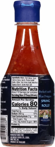 Blue Dragon® Thai Sweet Chili Sauce Perspective: back