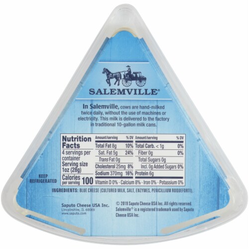 Salemville Amish Blue Cheese Perspective: back