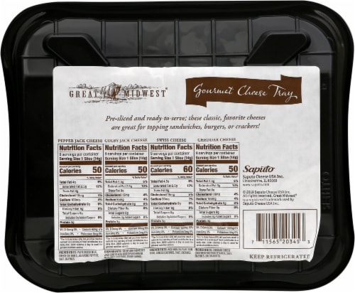 Great Midwest® Gourmet Cheese Tray Perspective: back