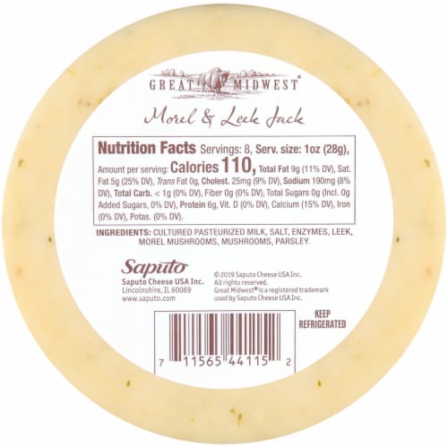Great Midwest Morel & Leek Jack Cheese Perspective: back