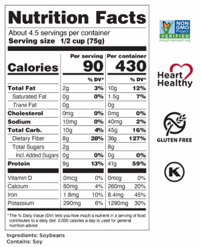 Seapoint Farms Shelled Soybeans Edamame Perspective: back