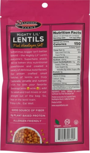 Seapoint Farms Pink Himalayan Salt Mighty Lil' Lentils Perspective: back