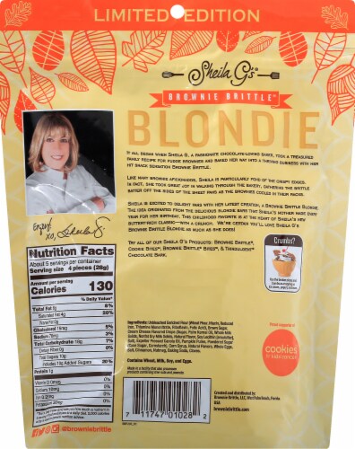 Sheila G's® Pumpkin Spice Brownie Brittle Perspective: back