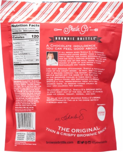 Sheila G's® Peppermint Drizzle Brownie Brittle Perspective: back