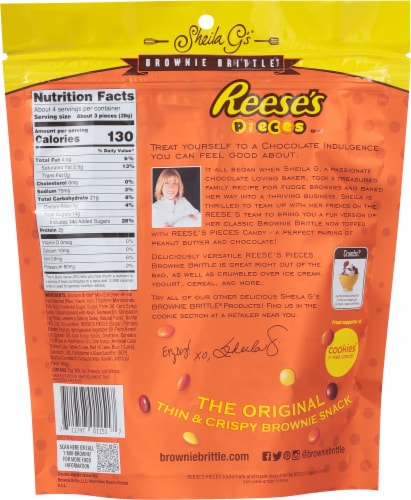 Sheila G's® Reeses Pieces Brownie Brittle Perspective: back