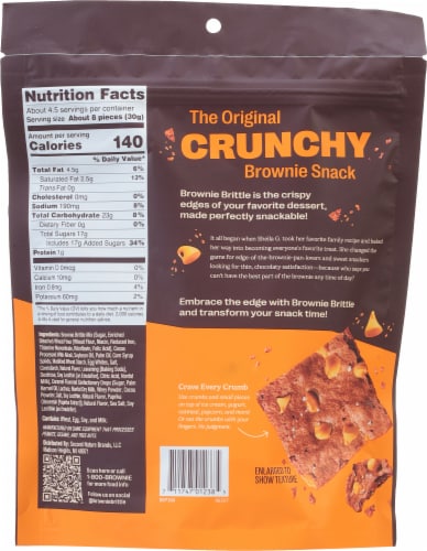 Sheila G's® Salted Caramel Brownie Brittle® Perspective: back