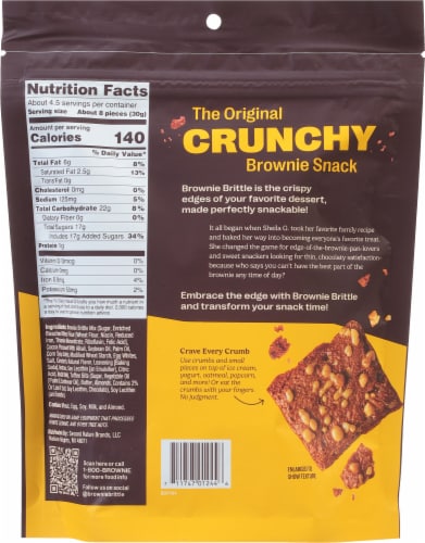 Sheila G's Heath English Toffee Crunch Brownie Brittle® Perspective: back