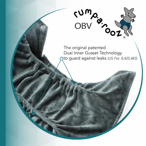 Rumparooz OBV One Size Pocket Cloth Diaper | Scuba Perspective: back