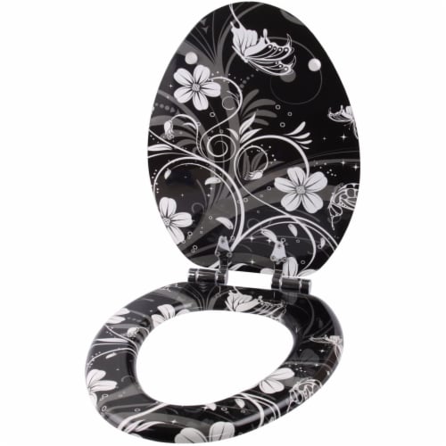 Sanilo 139 Elongated Soft Close Molded Wood Adjustable Toilet Seat