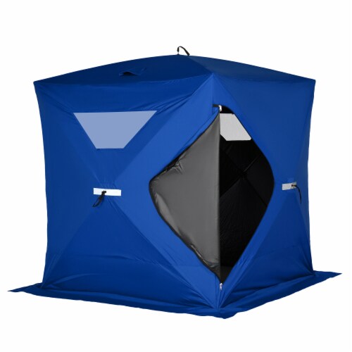 4 Person Ice Fishing Shelter, Waterproof Oxford Fabric Portable