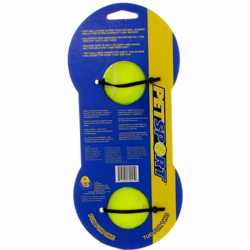 PetSport® Tuff Balls™ Mini Tug Max Dog Toy - Assorted Perspective: back
