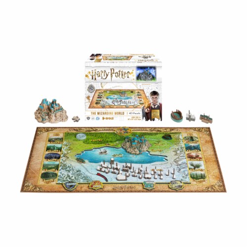 4D Cityscape Harry Potter Wizarding World Puzzle Perspective: back