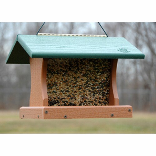 Woodlink Going Green Hanging Mount Backyard Large Premier Wild Bird Ranch Feeder Perspective: back