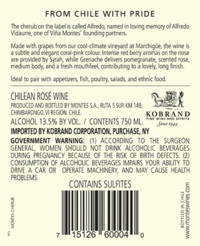 Montes Cherub Rose Perspective: back