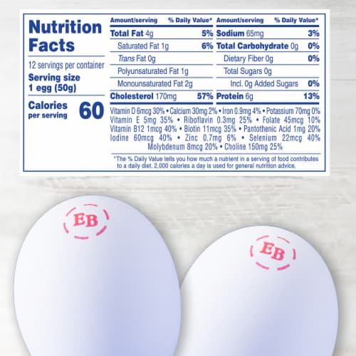 Eggland's Best Large White Eggs Perspective: back