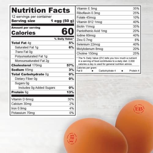 Eggland's Best Cage Free Large Brown Eggs, 12 count Perspective: back