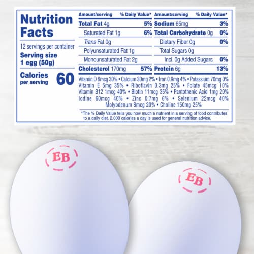 Eggland's Best Cage Free Large White Eggs Perspective: back