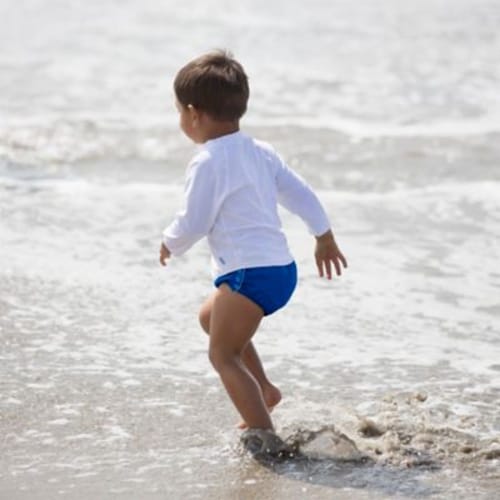 i play.® by green sprouts® Size 3T Snap Swim Diaper in Royal Perspective: back