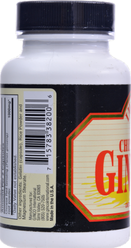 Imperial Elixir Chinese Red Ginseng Dietary Supplement Capsules Perspective: back