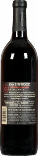 Ravenswood Cabernet Sauvignon Red Wine Perspective: back