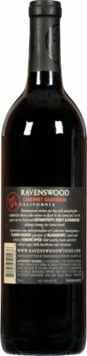 Ravenswood Cabernet Sauvignon Red Wine Perspective: back