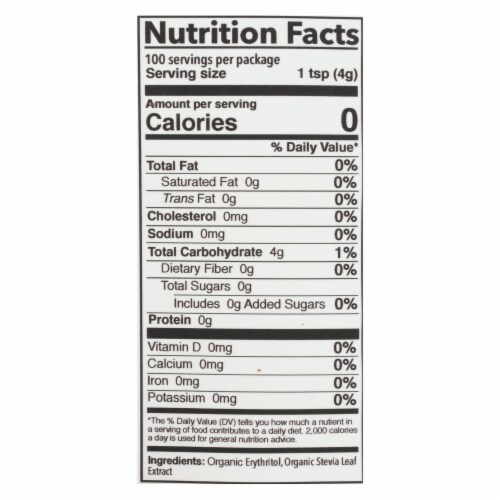 Sweet Leaf - Stevia Baking Granulr - 1 Each - 14 OZ Perspective: back
