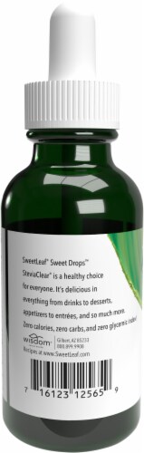 Sweetleaf® Sweet Drops™ Steviaclear Liquid Stevia Sweetener Perspective: back