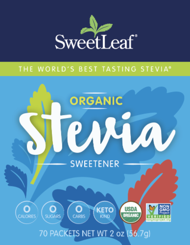 SweetLeaf Sweetener Organic Stevia Sweetener Packets Perspective: back