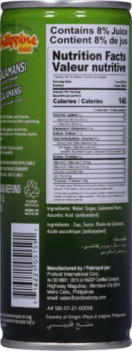 Philippine® Calamasi Juice Drink Perspective: back
