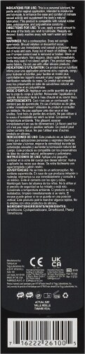 Wet® Platinum® Silicone Personal Lubricant Perspective: back