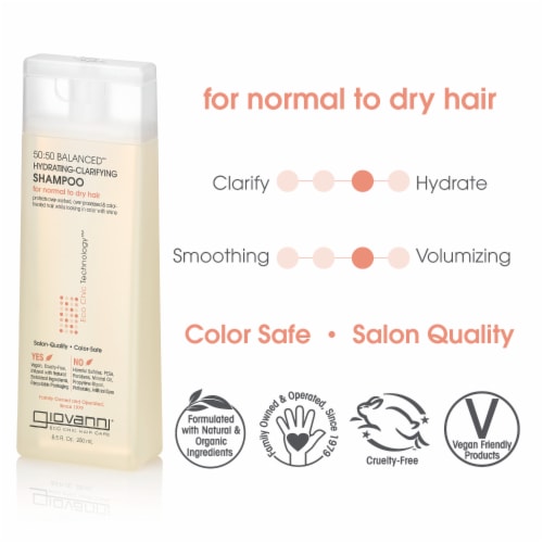 Giovanni® 50:50 Balanced® Hydrating Clarifying Shampoo Perspective: back
