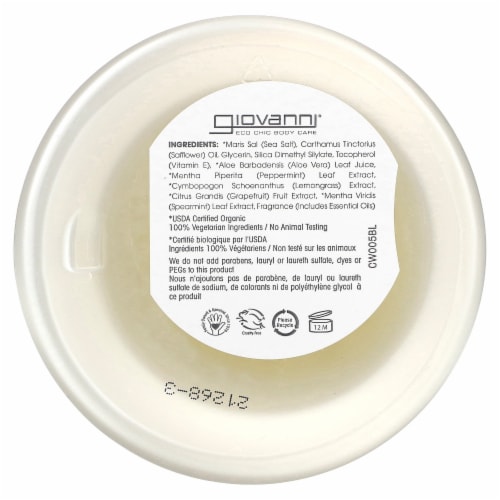 Giovanni® Cool Mint Lemonade™ Salt Scrub Perspective: back
