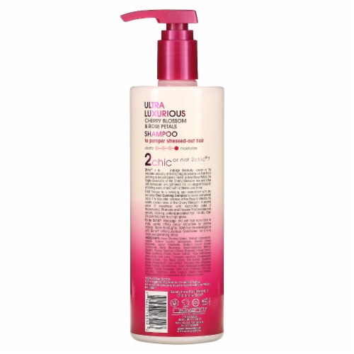 Giovanni 2chic Cherry Blossom & Rose Petals Ultra-Luxurious Shampoo Perspective: back