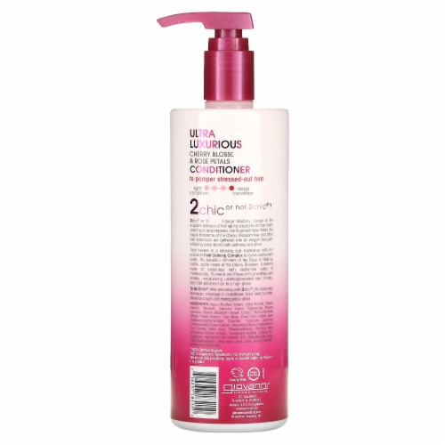 Giovanni Hair Care Products 2Chic - Conditioner - Cherry Blossom and Rose Petals - 24 fl oz Perspective: back