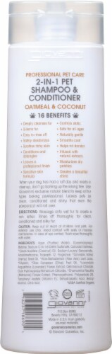 Giovanni® Professional Pet Care Oatmeal & Coconut 2-in-1 Pet Shampoo & Conditioner Perspective: back