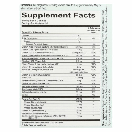 Smartypants - Gummy Vitamin Prentl Cmpl - 1 Each - 120 CT Perspective: back