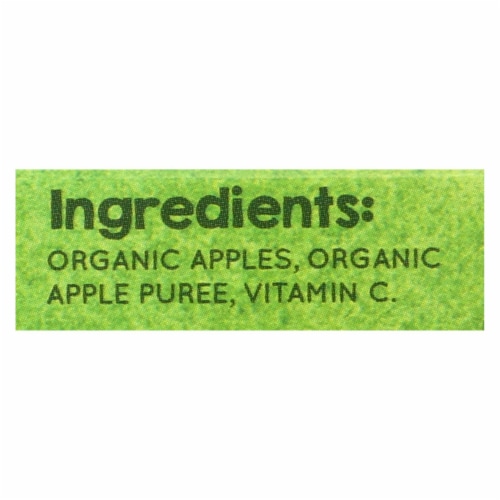 Vermont Village Organic Applesauce - Unsweetened - Case of 12 - 4 oz. Perspective: back