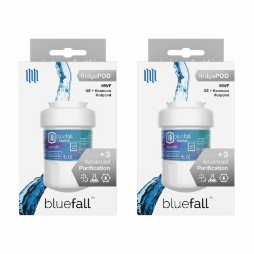 Bluefall GE MWF SmartWater Compatible Water Filter ONE Filter Perspective: back