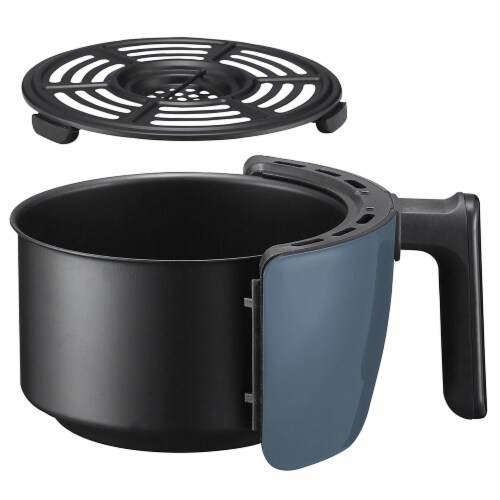 Elite Gourmet Hot Air Fryer - Blue Gray Perspective: back