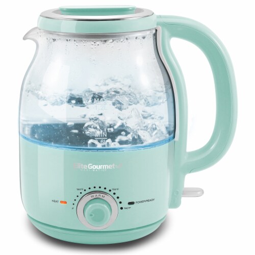 Elite Gourmet Electric Honeypot Glass Kettle - Mint Perspective: back