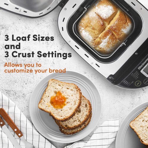 Elite Gourmet 2lb Programmable Bread Machine Maker Perspective: back