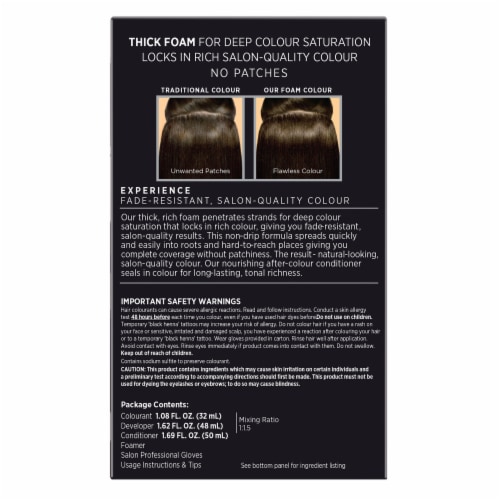 John Frieda Precision Foam Color Brilliant Brunette® 3N Deep Brown-Black Hair Color Kit Perspective: back