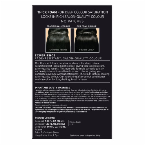 John Frieda 2N Natural Black Precision Foam Color Perspective: back