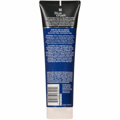 John Frieda Blue Crush for Brunettes Blue Shampoo Perspective: back