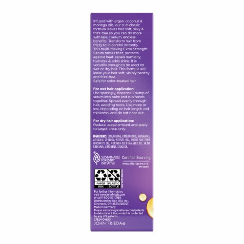 John Frieda Frizz Ease Extra Strength Hair Serum, Nourishing Treatment for Thick, Coarse Hair Perspective: back