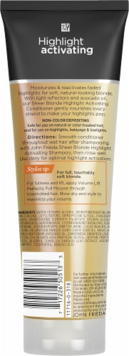 John Frieda Sheer Blonde Platinum to Champagne Conditioner Perspective: back