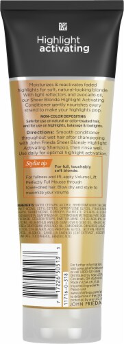 John Frieda Sheer Blonde Platinum to Champagne Conditioner Perspective: back